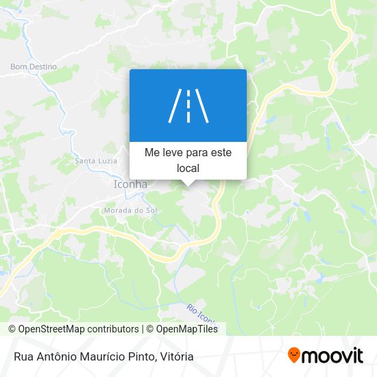 Rua Antônio Maurício Pinto mapa