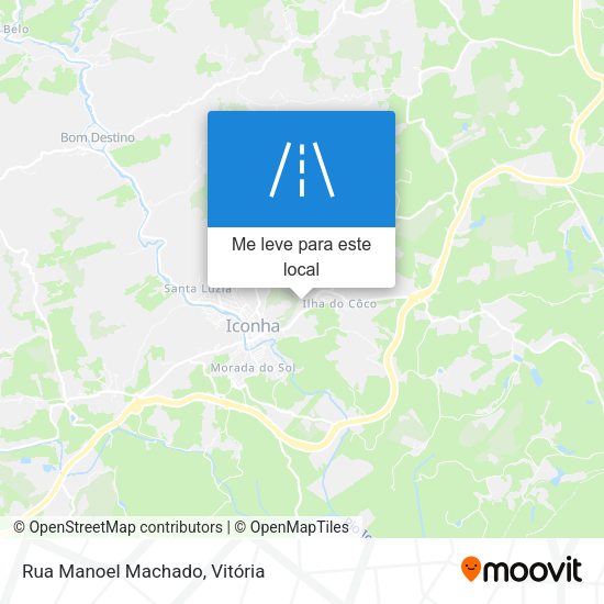 Rua Manoel Machado mapa