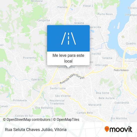 Rua Seluta Chaves Julião mapa