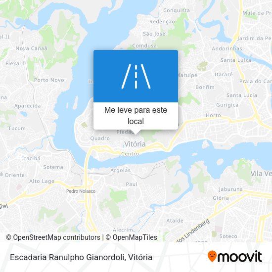 Escadaria Ranulpho Gianordoli mapa