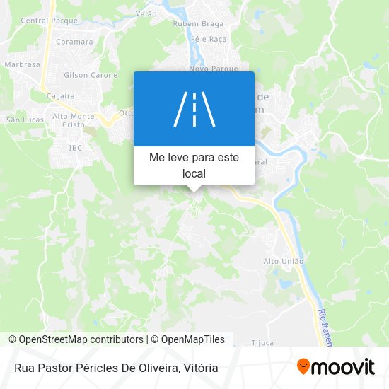Rua Pastor Péricles De Oliveira mapa