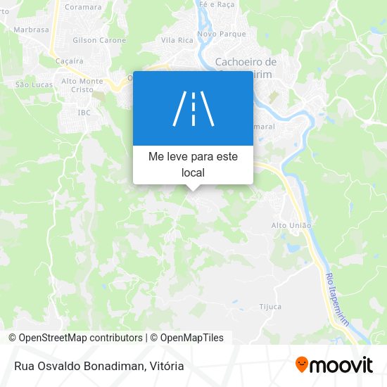 Rua Osvaldo Bonadiman mapa
