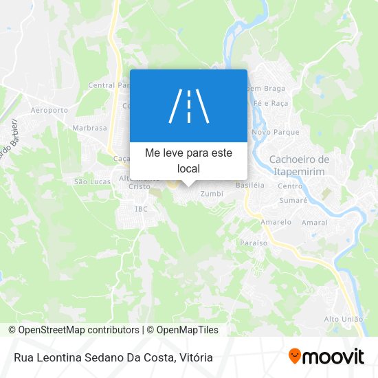 Rua Leontina Sedano Da Costa mapa