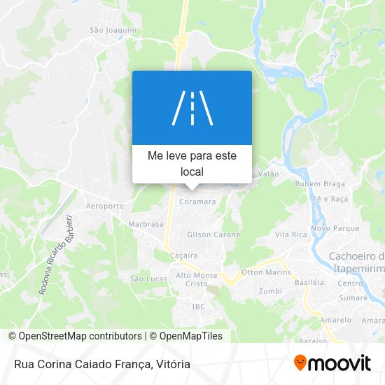 Rua Corina Caiado França mapa