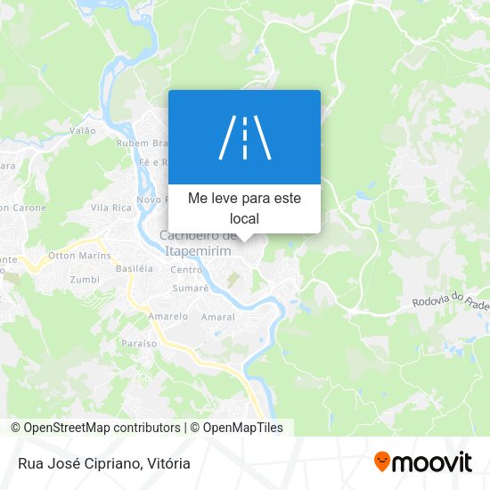 Rua José Cipriano mapa