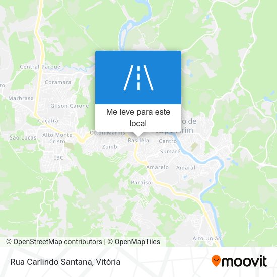 Rua Carlindo Santana mapa