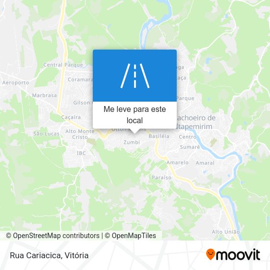 Rua Cariacica mapa