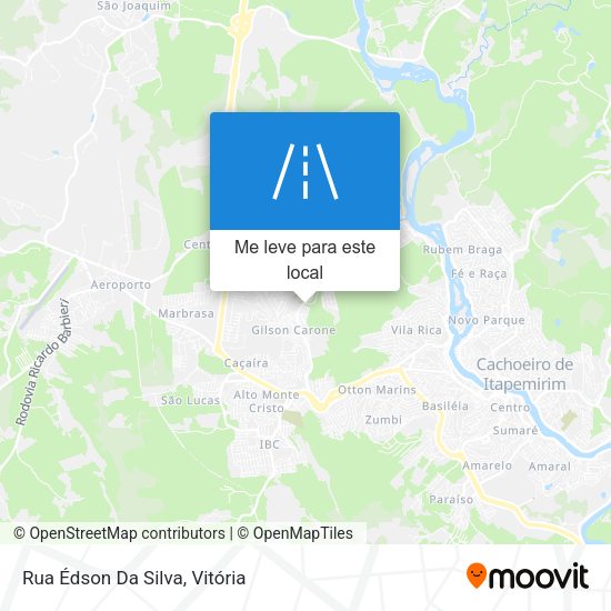Rua Édson Da Silva mapa