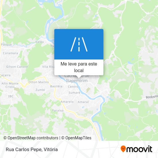 Rua Carlos Pepe mapa