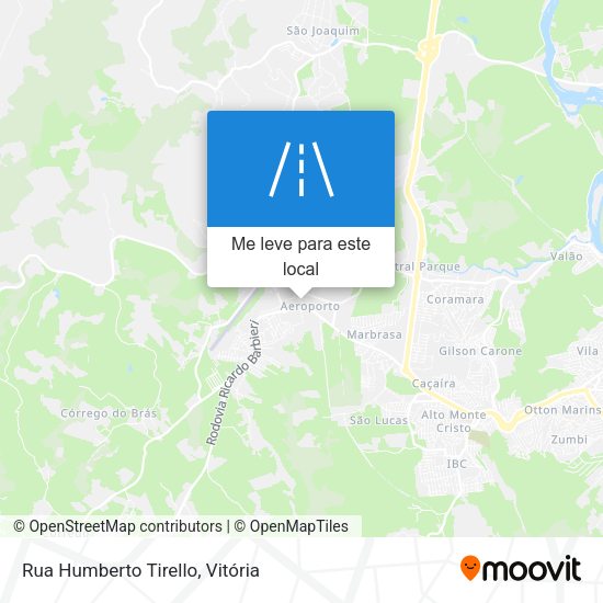 Rua Humberto Tirello mapa