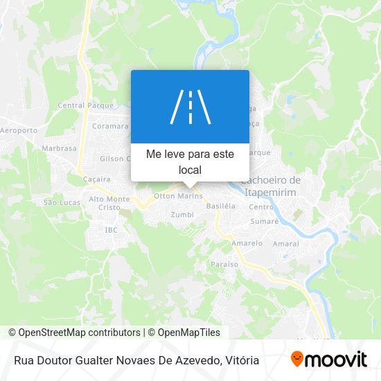 Rua Doutor Gualter Novaes De Azevedo mapa