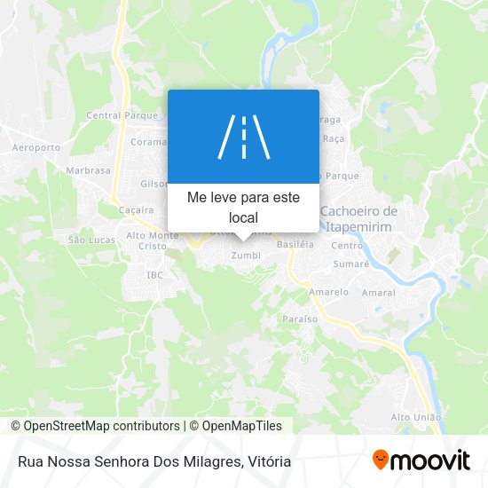 Rua Nossa Senhora Dos Milagres mapa