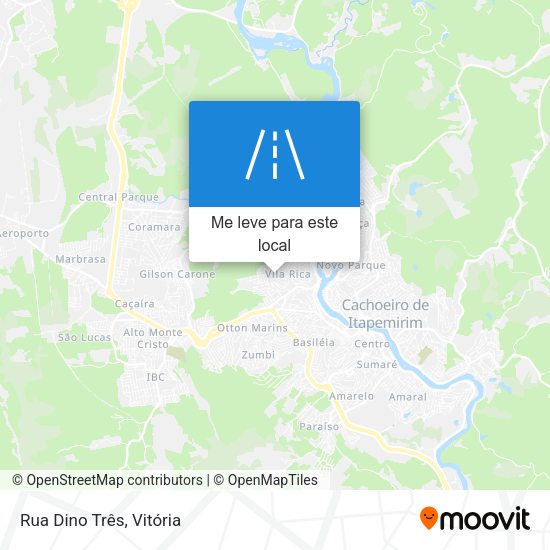 Rua Dino Três mapa