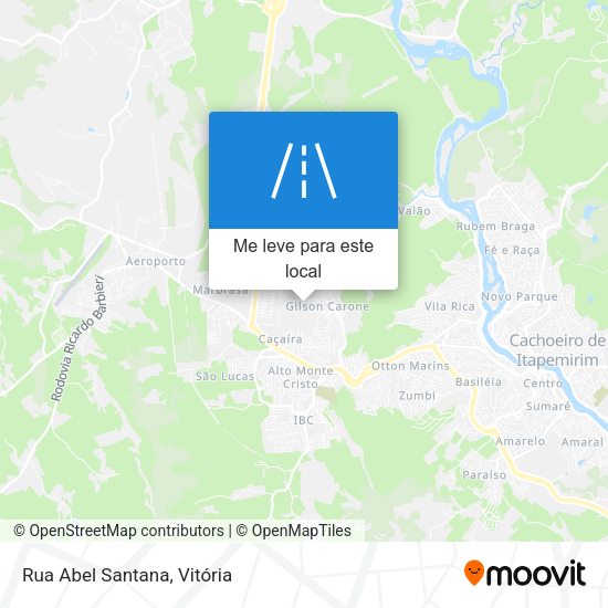 Rua Abel Santana mapa