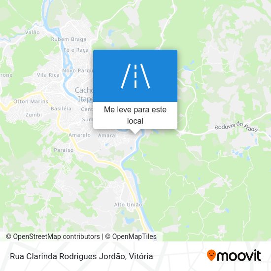 Rua Clarinda Rodrigues Jordão mapa