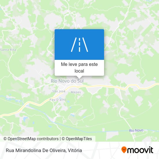 Rua Mirandolina De Oliveira mapa