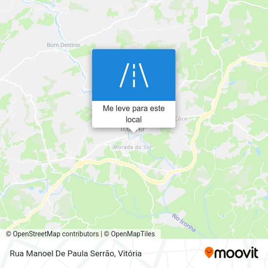 Rua Manoel De Paula Serrão mapa