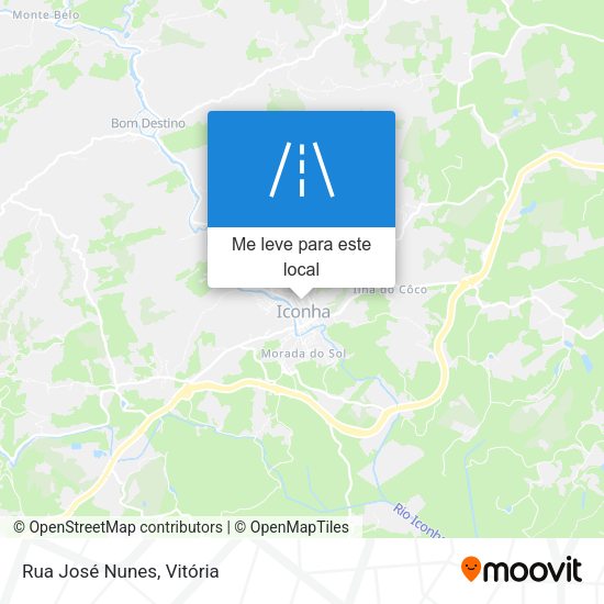 Rua José Nunes mapa