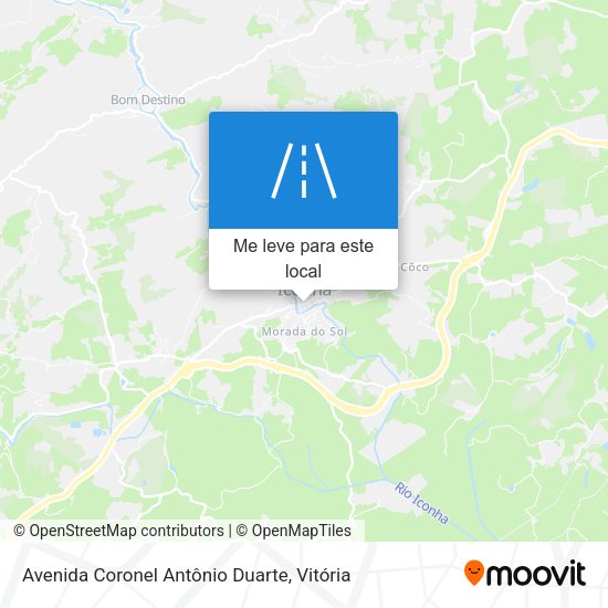Avenida Coronel Antônio Duarte mapa