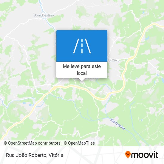 Rua João Roberto mapa