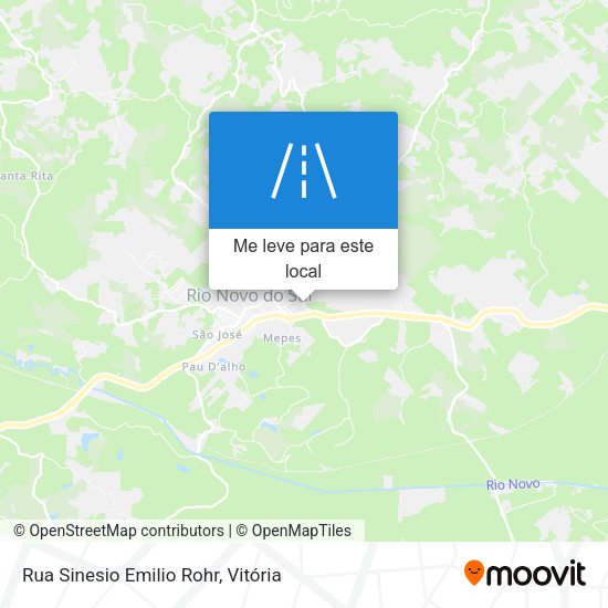 Rua Sinesio Emilio Rohr mapa