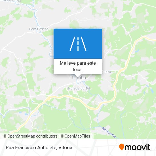Rua Francisco Anholete mapa
