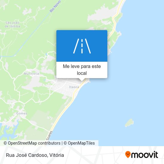 Rua José Cardoso mapa