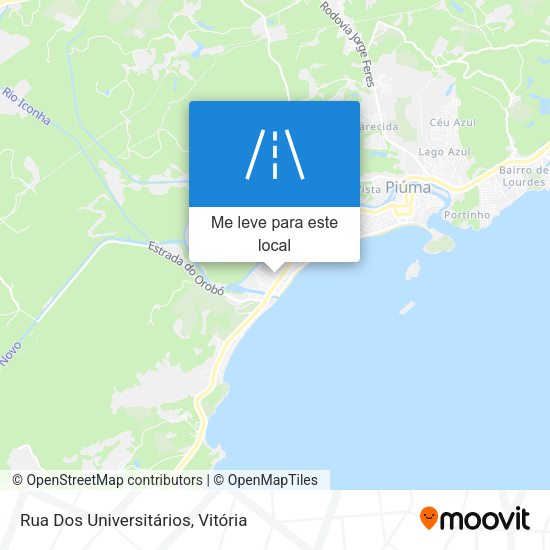 Rua Dos Universitários mapa