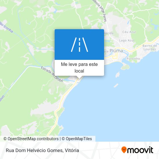 Rua Dom Helvécio Gomes mapa
