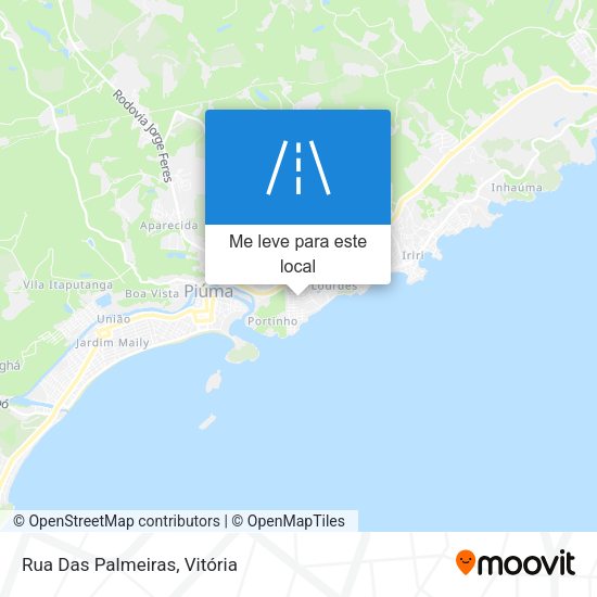 Rua Das Palmeiras mapa
