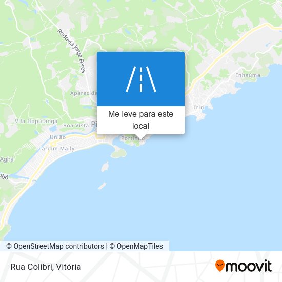 Rua Colibri mapa