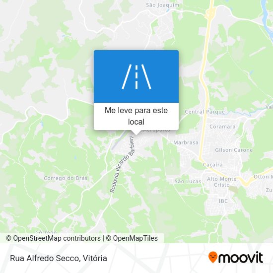 Rua Alfredo Secco mapa