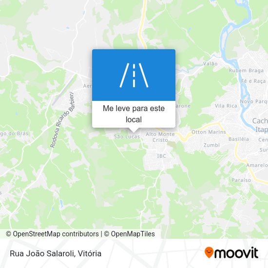 Rua João Salaroli mapa