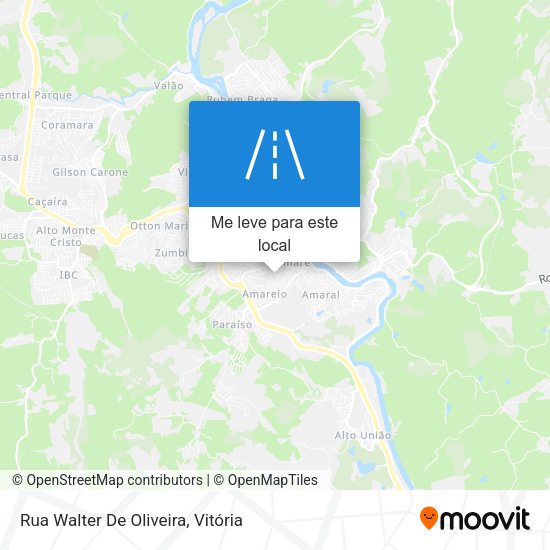 Rua Walter De Oliveira mapa
