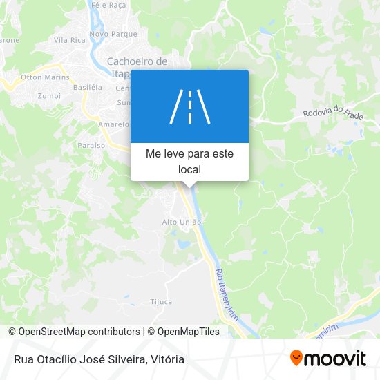 Rua Otacílio José Silveira mapa