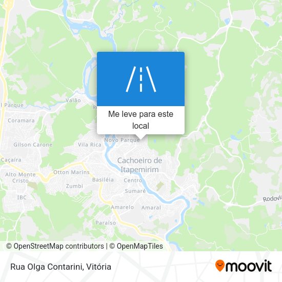 Rua Olga Contarini mapa