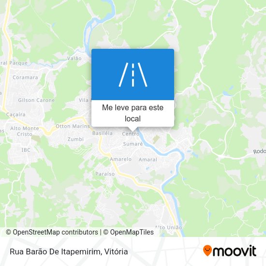 Rua Barão De Itapemirim mapa