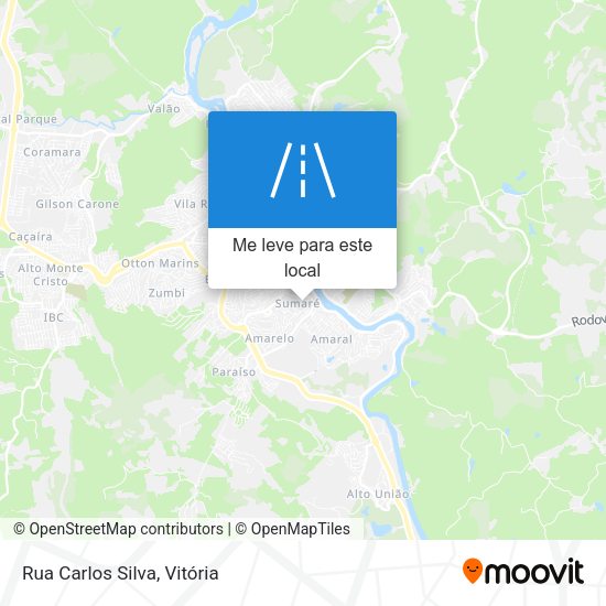 Rua Carlos Silva mapa