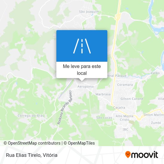 Rua Elias Tirelo mapa