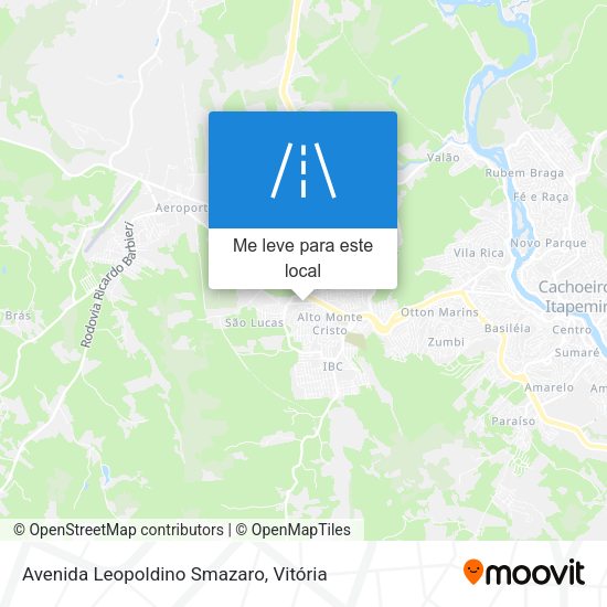 Avenida Leopoldino Smazaro mapa