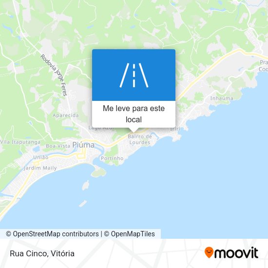 Rua Cinco mapa