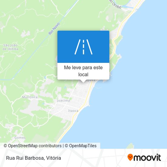 Rua Rui Barbosa mapa