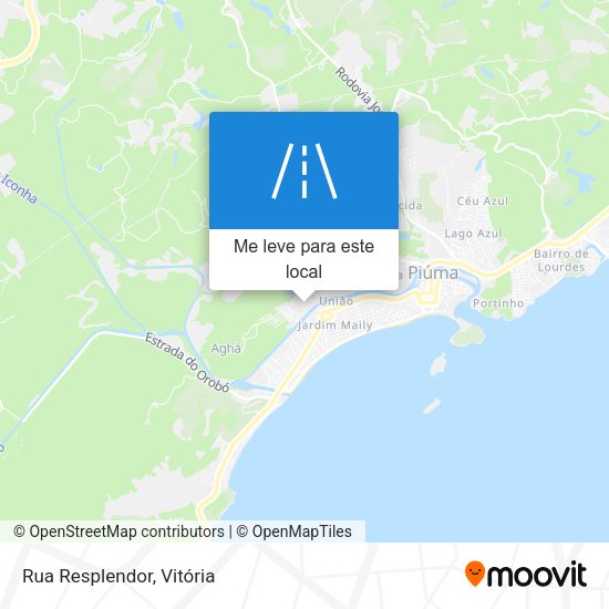 Rua Resplendor mapa