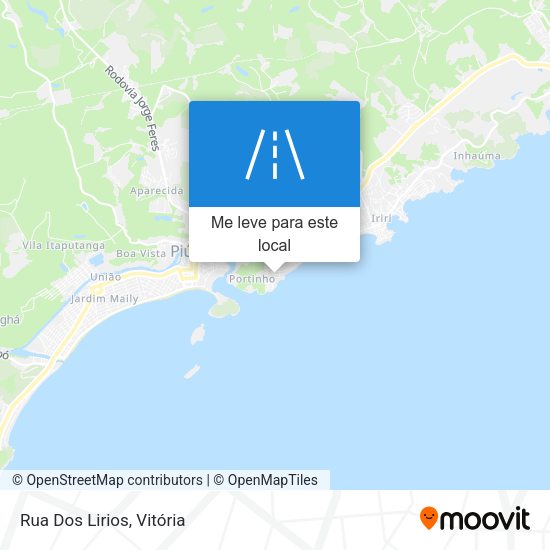 Rua Dos Lirios mapa