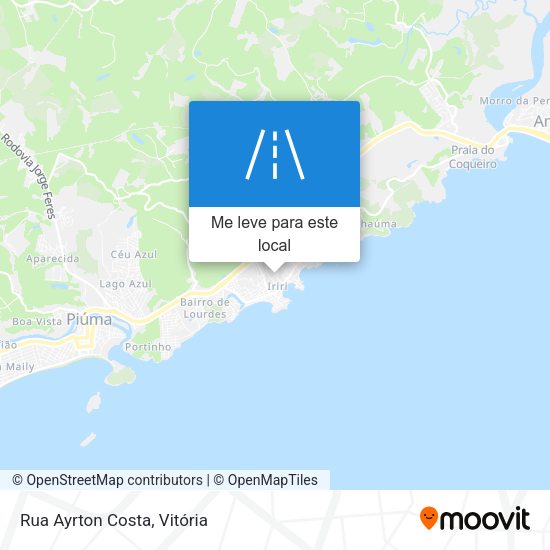 Rua Ayrton Costa mapa