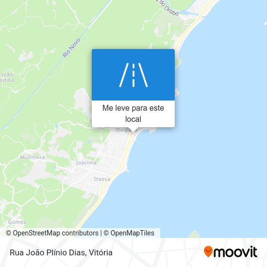 Rua João Plínio Dias mapa