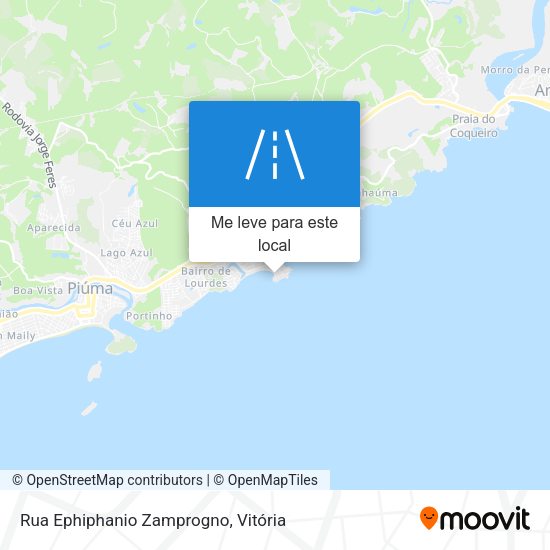 Rua Ephiphanio Zamprogno mapa