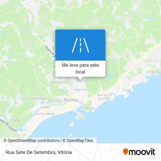 Rua Sete De Setembro mapa