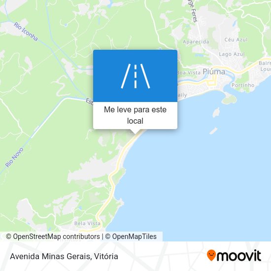 Avenida Minas Gerais mapa