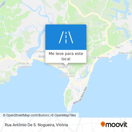 Rua Antônio De S. Nogueira mapa